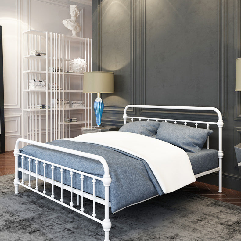 Letto a legna in metallo a colore solido letto a frammento aperto rettangolare con gambe dorate personalizzate