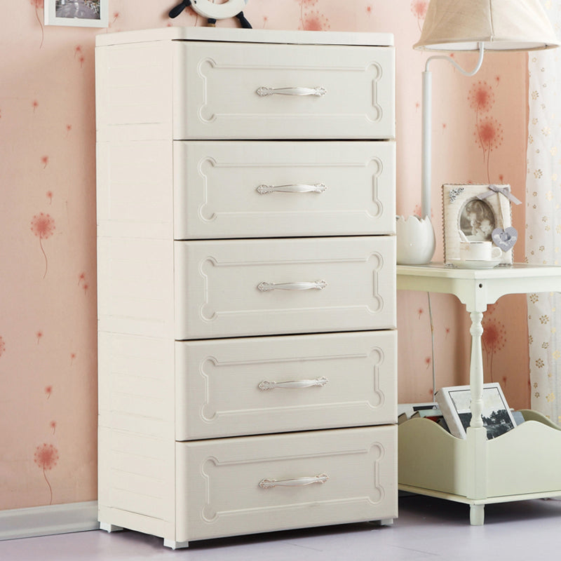 Plastic Storage Cabinet with Drawers Modern Cabinet for Home