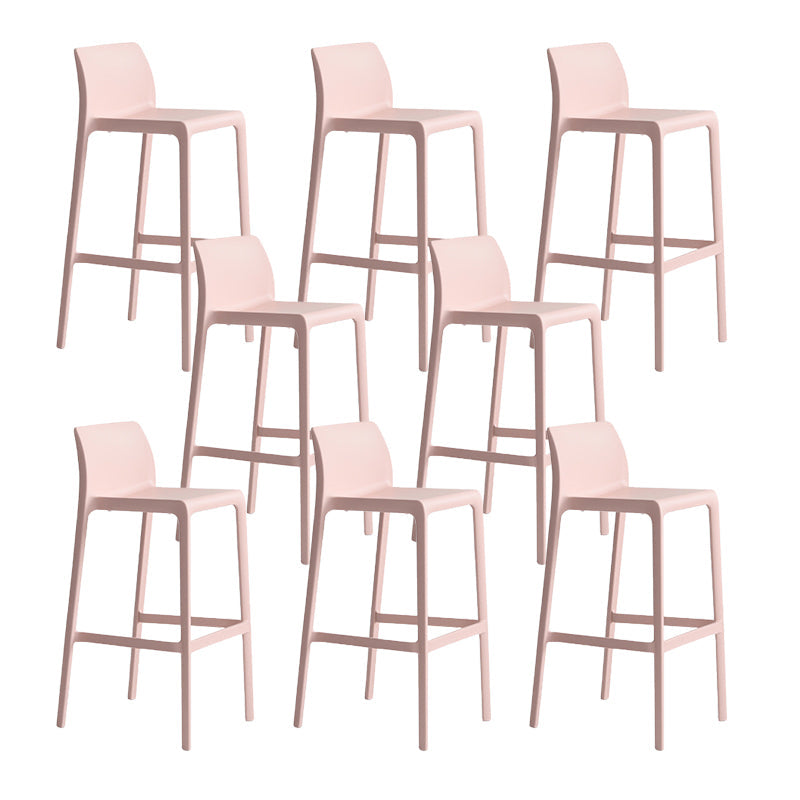 Taburete de barra de interior apilable para el brazo de plástico altura de barra de plástico taburete