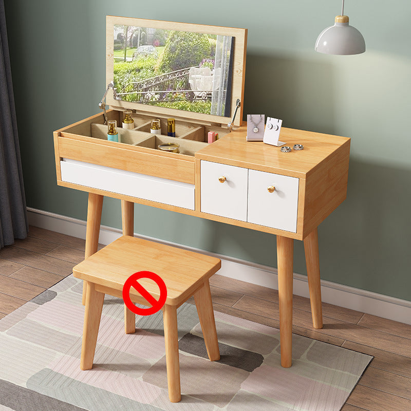 Tavolo da letto moderno da letto da letto in legno massiccio vanità trucco