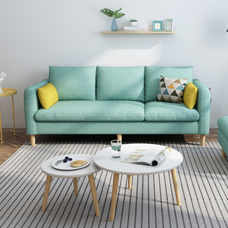 Almohadas de brazo cuadrado de tela contemporánea asientos estándar