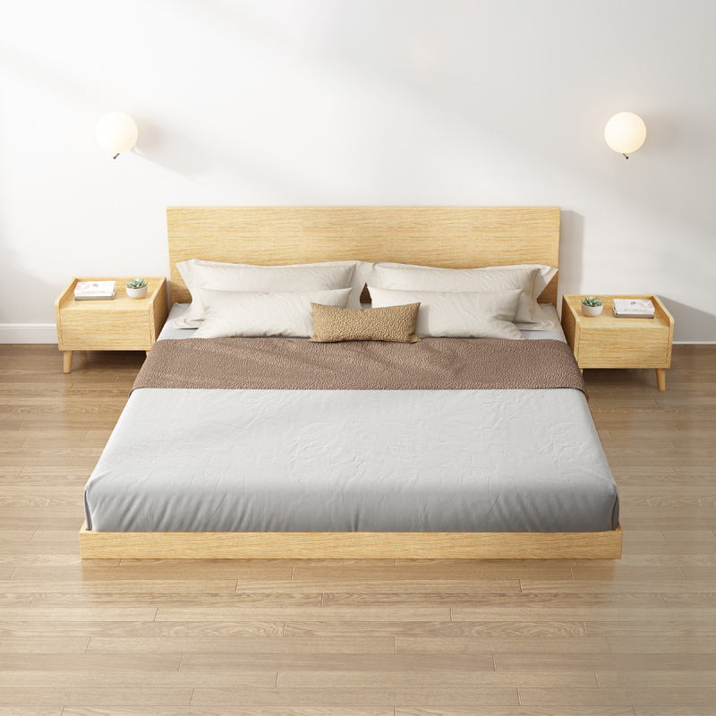 Piattaforma in legno cornice piattaforma naturale piattaforma con testiera rettangolare