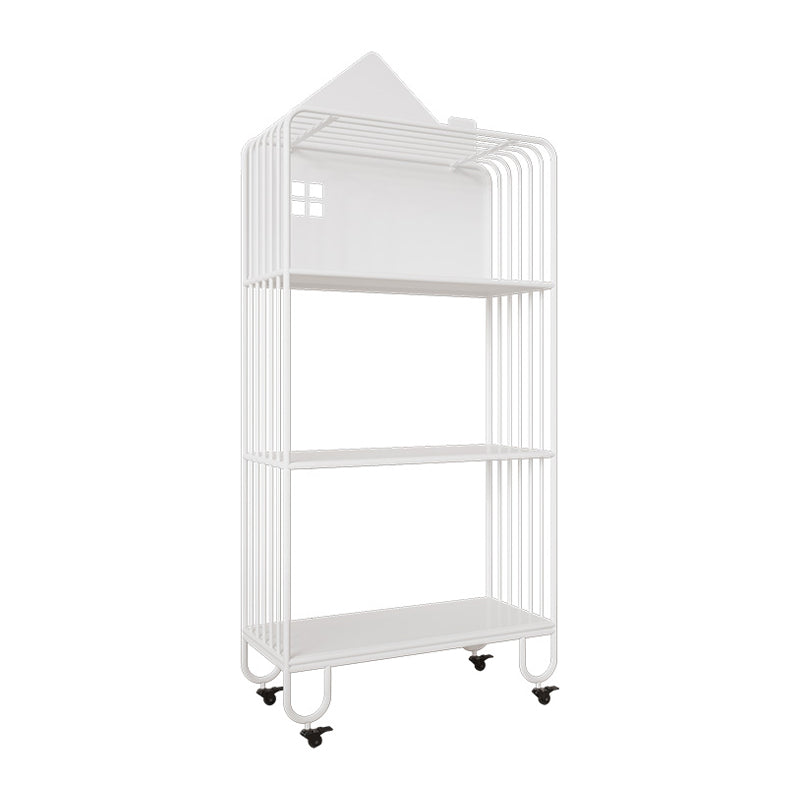 11 "brede hedendaagse boekenplank Open achterste planken inclusief ijzeren boekenkast