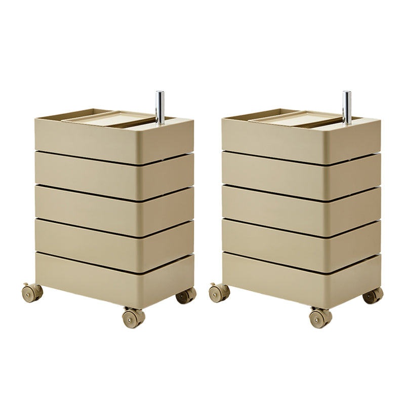 12,5 "W x 24" H moderno comodino di accento di plastica comodino per soggiorno