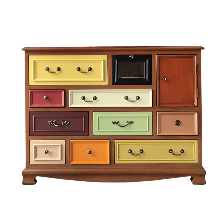 Costa Dresser Costa de almacenamiento de madera maciza con cajones 8/10/12