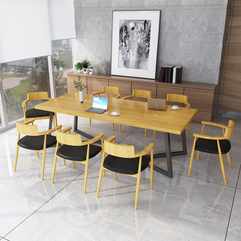 Set di dinette industriale per casa 1/2/9 pezzi tavolo da pranzo in legno massiccio