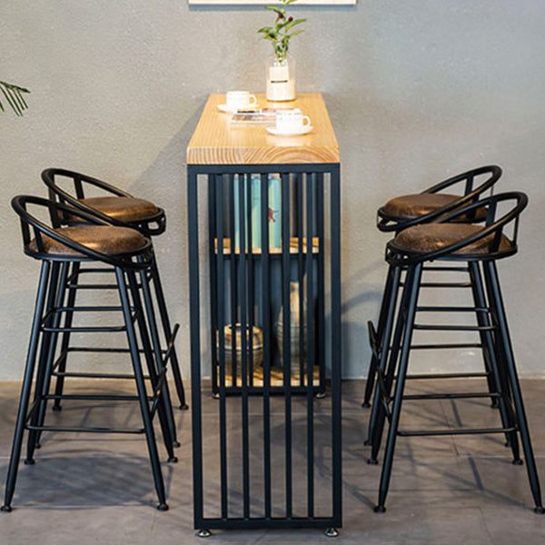 1/3/5 Stück Pub Tisch Set Rechteckiger Stangenhocker und Tischsatz