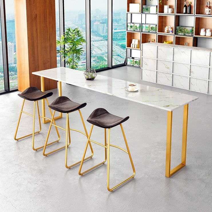 1/2/4 Pieces Bar Stool and Table Set Rectangular Pub Dining Set for Home 4 Pieces: Table, 3 Stools Clearhalo 'Bar Furniture' 'furn' 'furn_home_bar_bar_sets' 'Furniture' 'Home Bars & Bar Sets' 'home_bar_bar_sets' 'Kitchen & Dining Furniture' 6405813