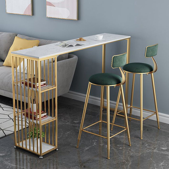 Set di pub in pietra sinterizzato industriale 1/3 pezzi tavolo da bar con sgabello imbottito