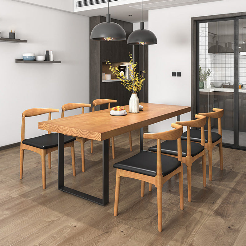 Mesa de comedor de madera tradicional 1/5/7 piezas para comedor rectangular para comedor para comedor