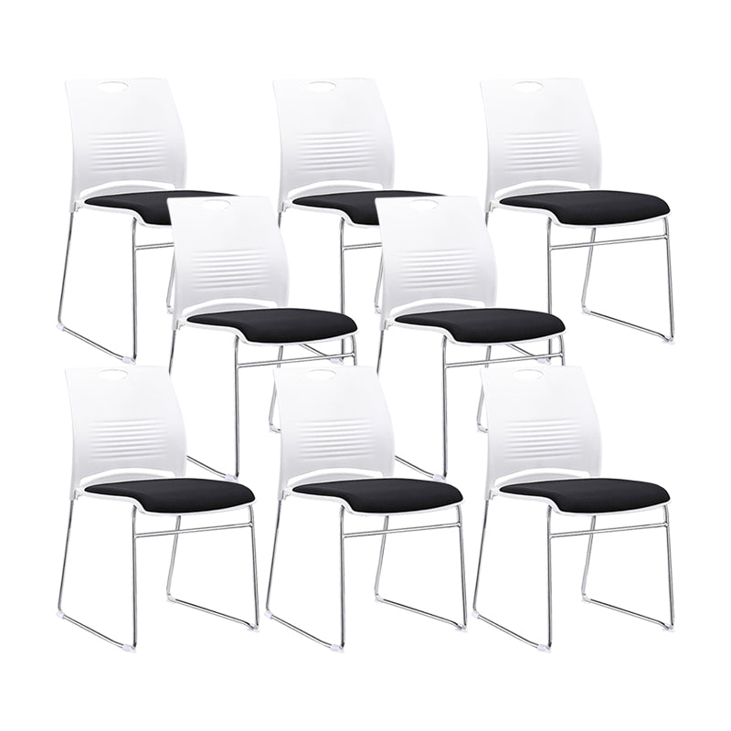 Chaise de conférence à bas du dos sans bras chaise contemporaine du coussin micrifère