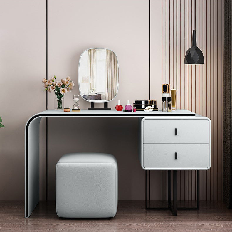 Stile glam in stile 2-disegno a colori solidi tavolo da toeletta per trucco per trucco