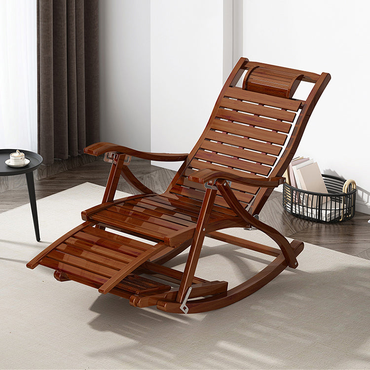 Modern Glider Chair Solid Wood Rocking Chair for Living Room Brown Clearhalo 'Chairs & Seating' 'furn' 'furn_rocking_chairs' 'Furniture' 'Living Room Furniture' 'Rocking Chairs' 'rocking_chairs' 6415730