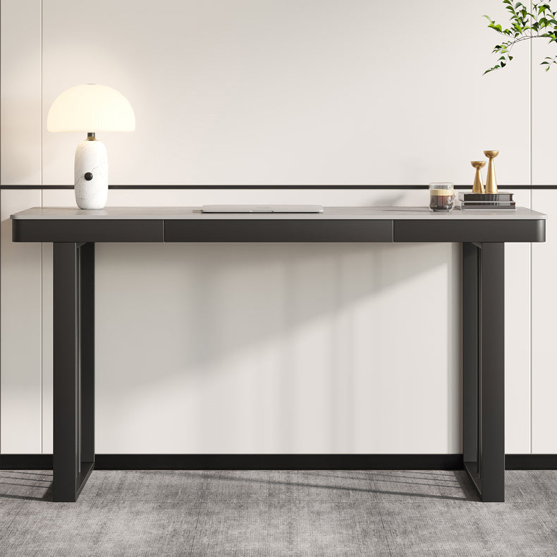 Escritorio de escritura contemporánea escritorio de trineo rectangular para dormitorio