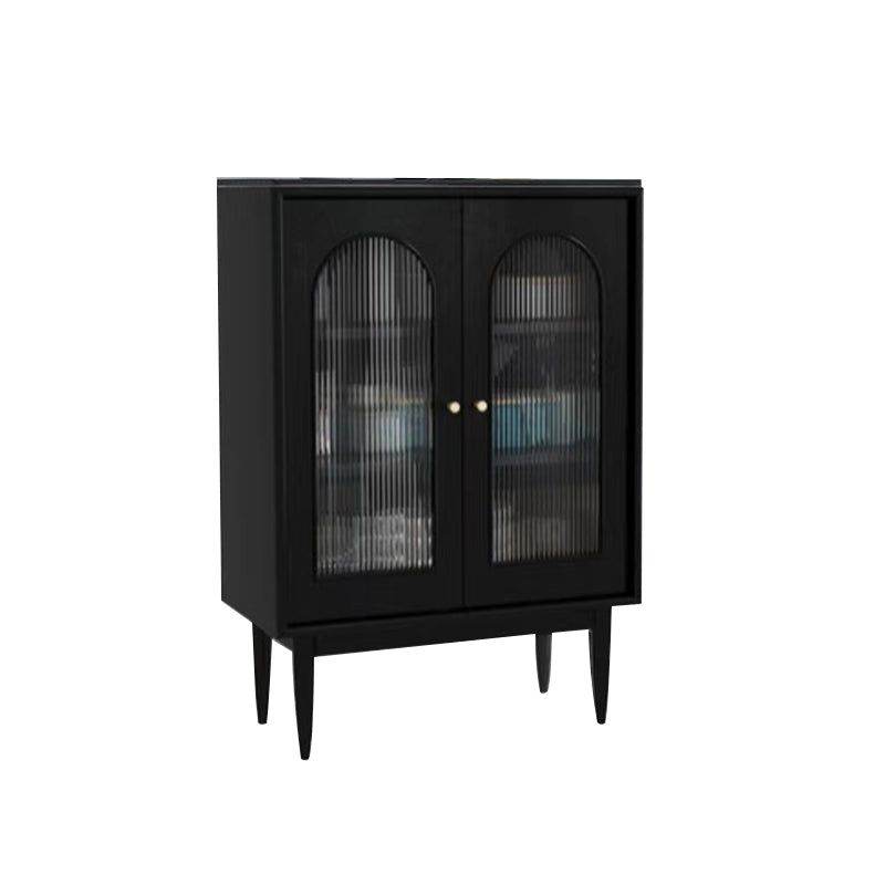 Cuffet in stile moderno Sideboard in legno massiccio da 42,5 "Herbone a buffet con armadi