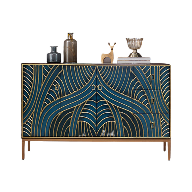 15,6-Zoll W Massivholz Aufbewahrungstruhe Klassische Glam-Aufbewahrungsstory-Kommode