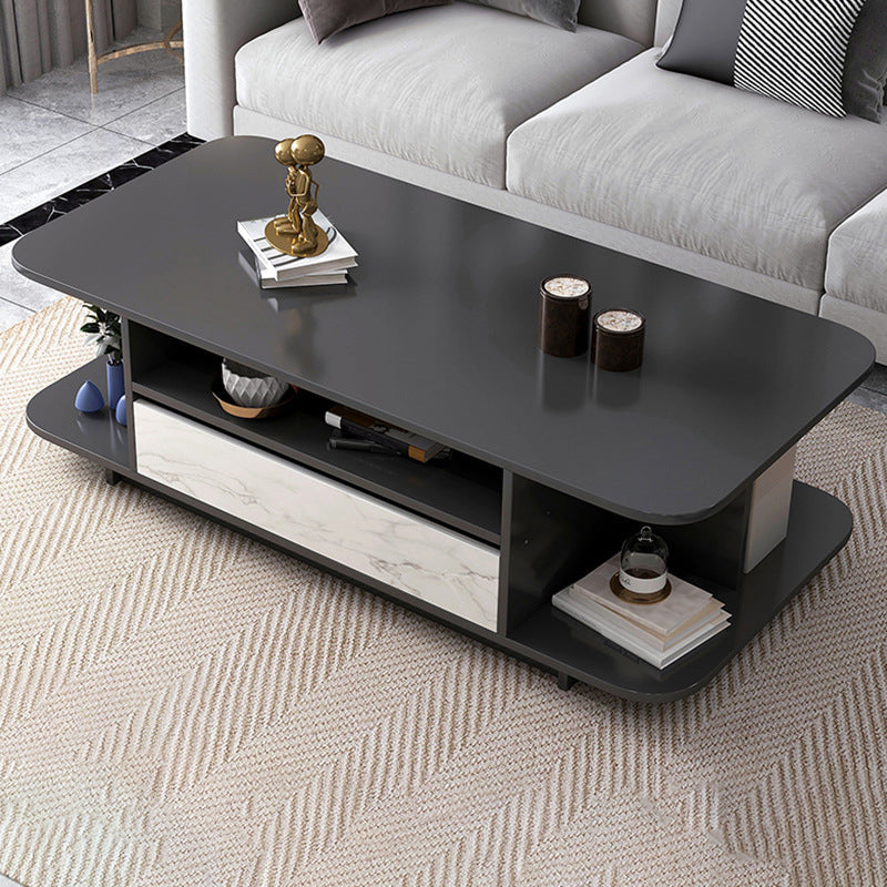 Tavolino scandinavo con mensole e 1 tavolo da cocktail