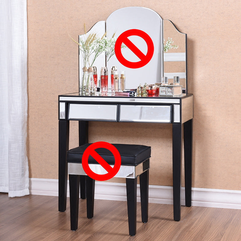 Tavolo da toeletta vanity contemporanei tavolo in legno massiccio scrivania