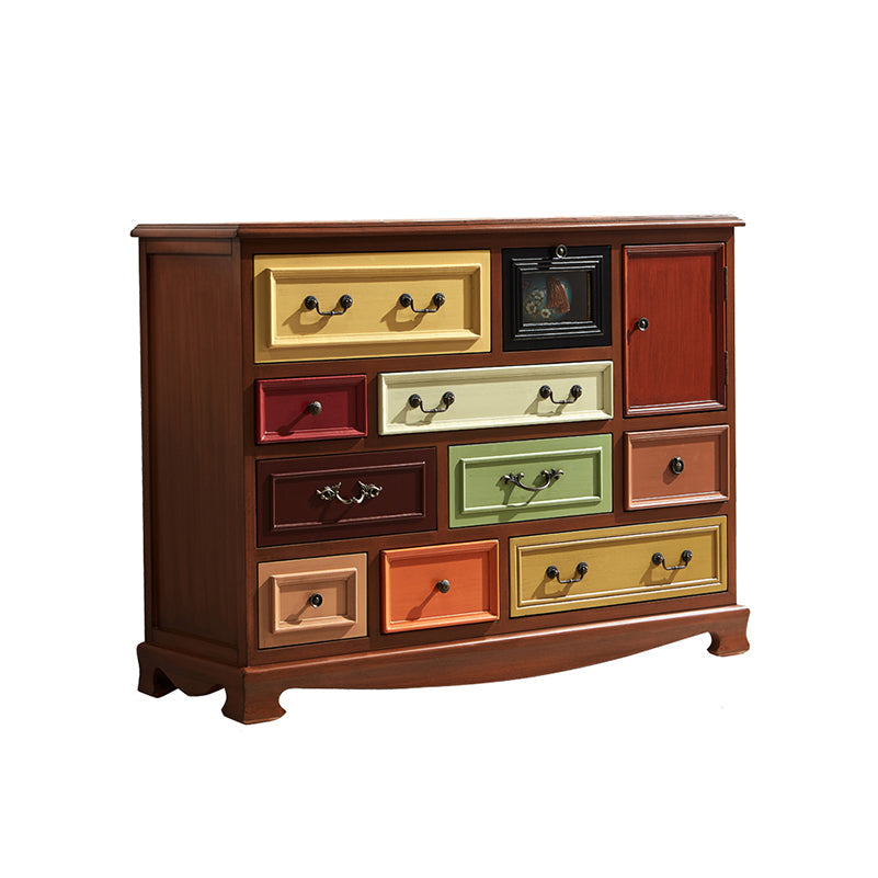 Coastal Storage Chest Dresser Solid Wood Dresser with 7/10/12 Drawers