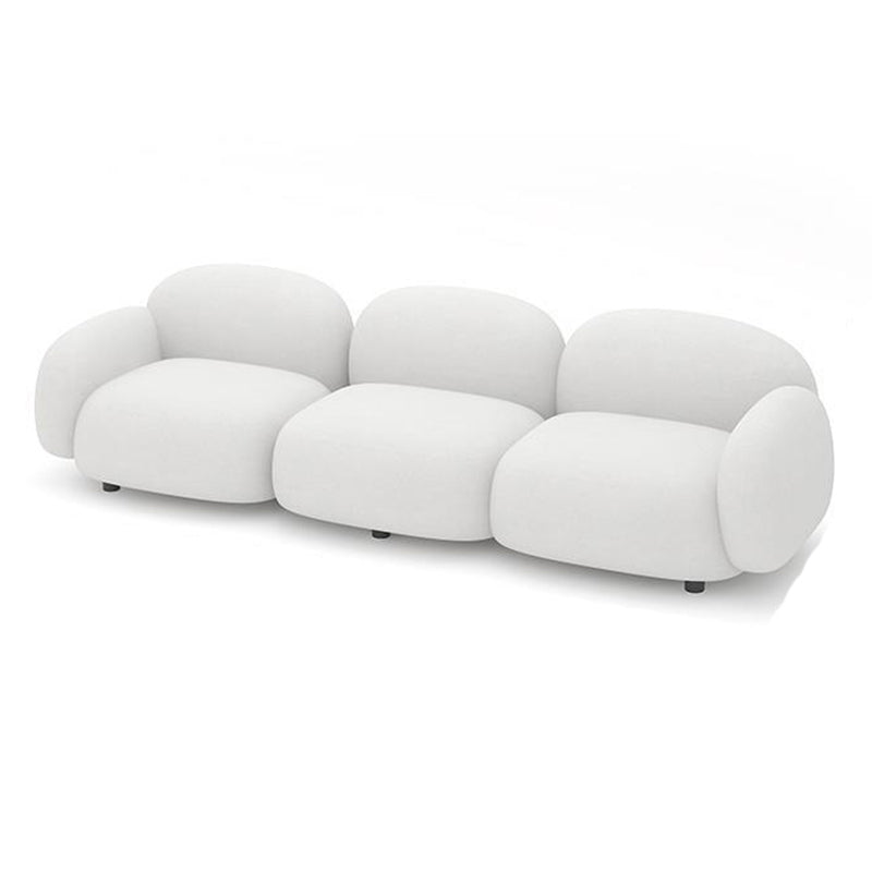 Contemporary Standard Sofa Sewn Pillow Back Sofa for Bonus Room