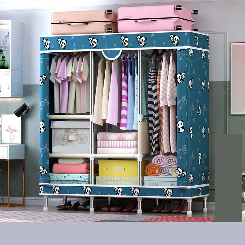 Stahlgarderobeschrank mit Regalen moderne Garderobe Armoire für Zuhause