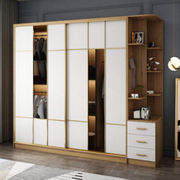 Engineered Wood Wardrobe Cabinet Contemporary Wardrobe Armoire
