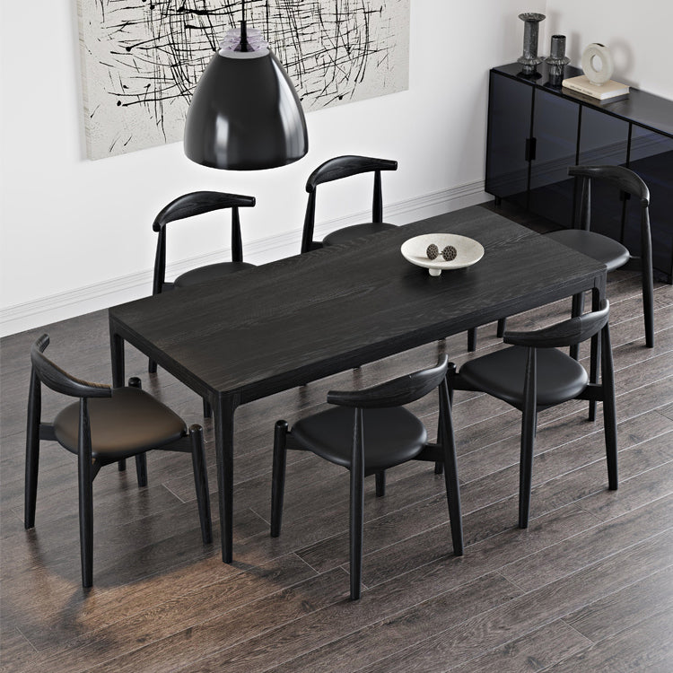 Set da pranzo moderno 1/4/5/6/7 PCs tavolo da pranzo in legno massiccio di cenere