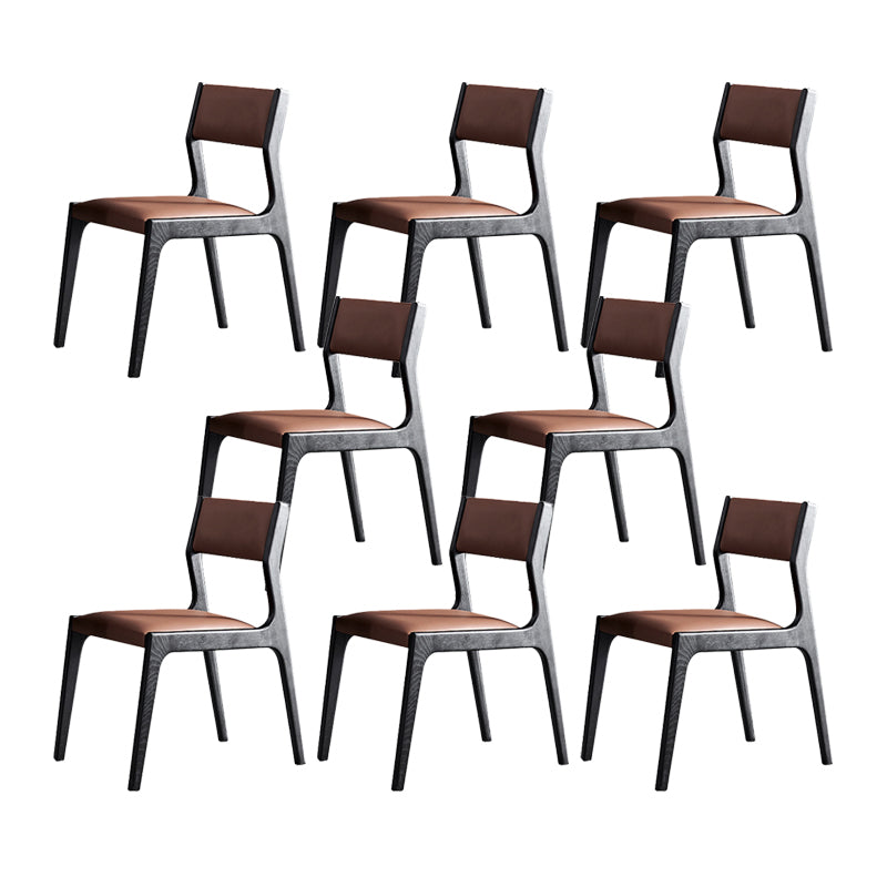 Modern Style Dining Chair Solid Wood Indoor Dining Chair with Wooden Frame