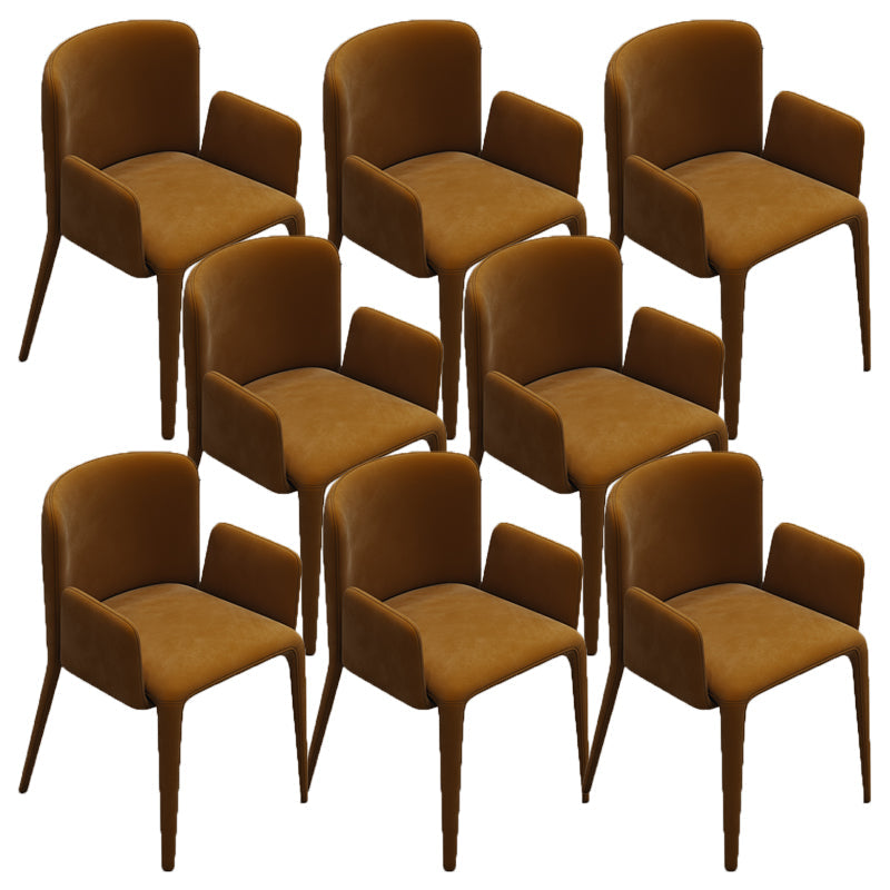 Parsons Essstuhl Moderner Samt Innenstuhl für Wohnzimmer