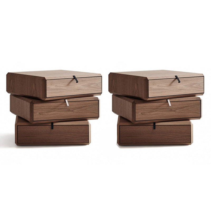 Moderna mesa de acento nocturno gabinete de madera maciza para dormitorio