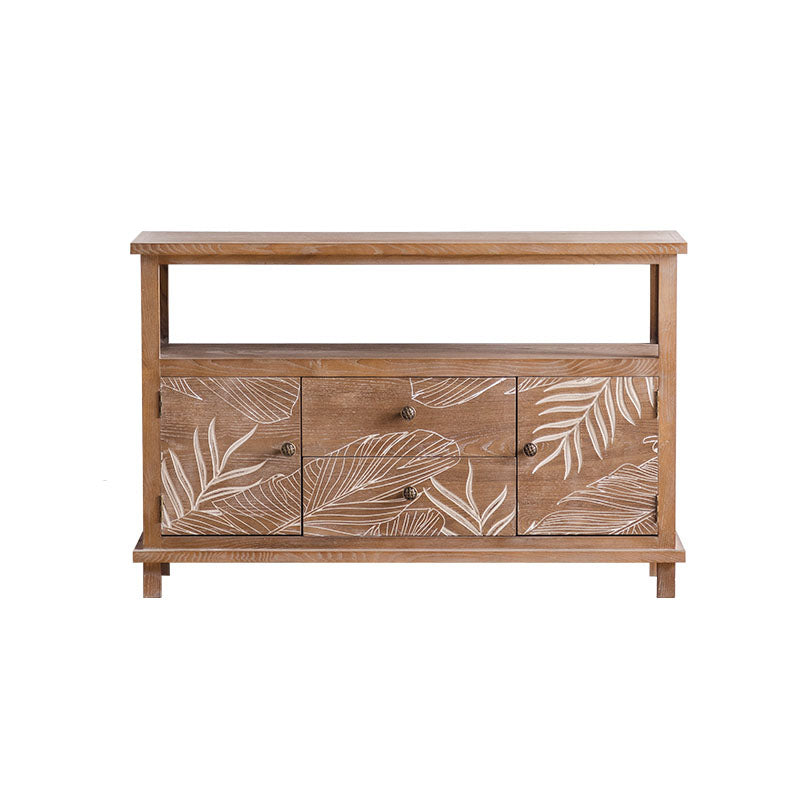 Modern Style Dresser Solid Wood Storage Chest with Drawers for Home