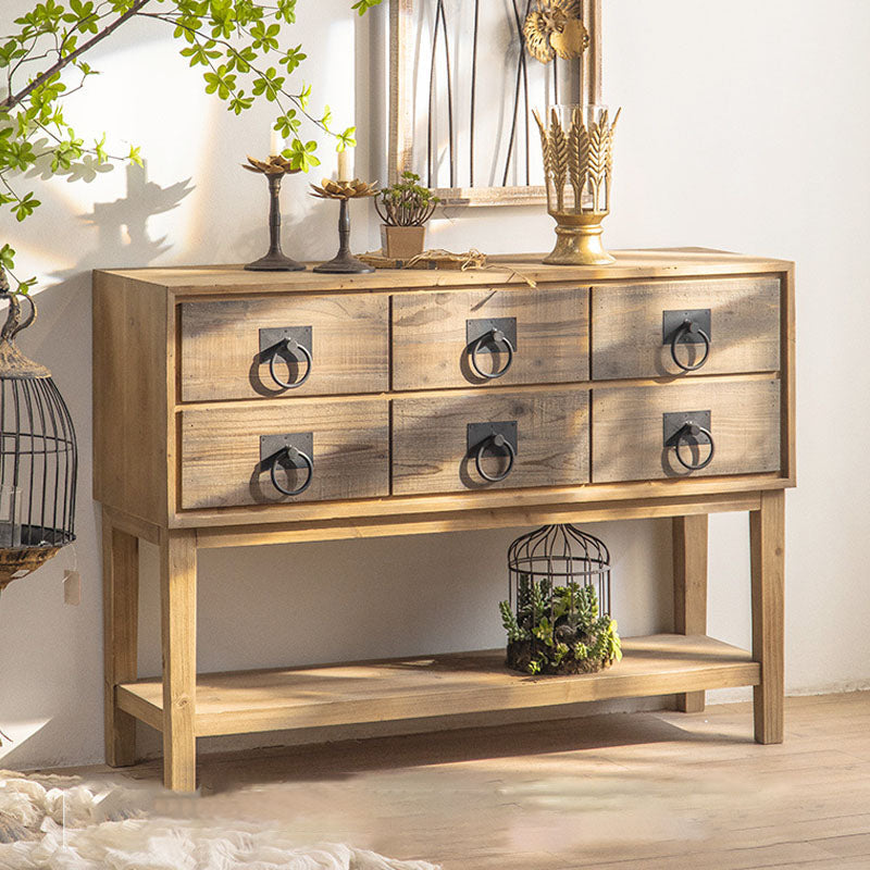 Comò tradizionale americano tradizionale in legno in legno in legno