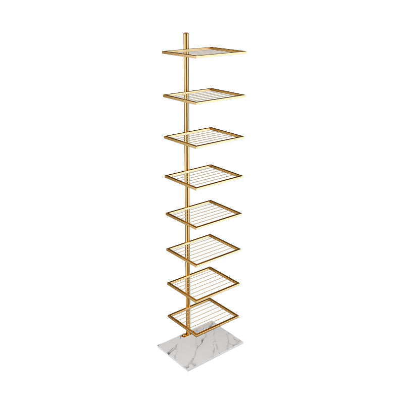 Etagere Metal Bookshelf Contemporary Open Back -Bücherregal mit Regalen