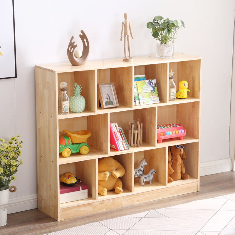 Contemporary Standard Bookshelf Wooden Natural Bookcase with Shelves 7 Shelves Clearhalo 'Bookcases' 'furn' 'furn_bookcases' 'Furniture' 'Office Furniture' 6460160