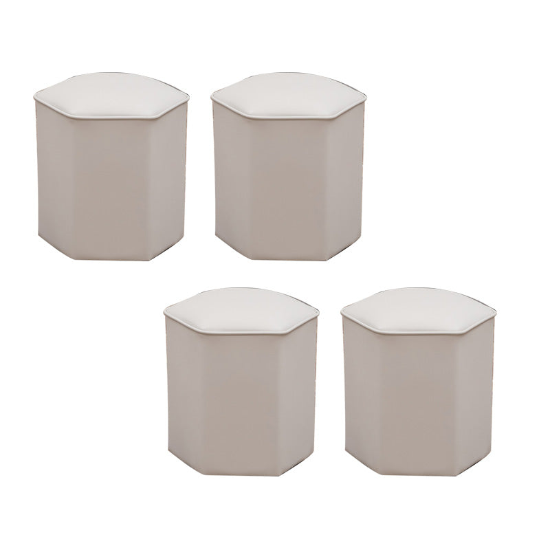 Red Modern Pouf Water Resistant Specialty Foot Stool for Living Room