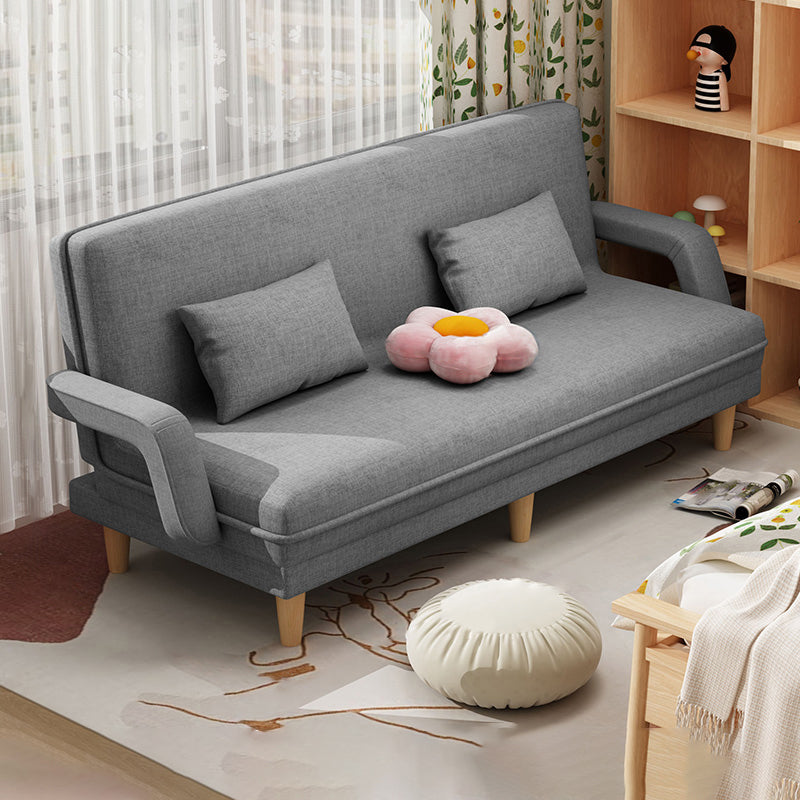 Contemporary Convertible Sofa Bed with Pillows for Living Room