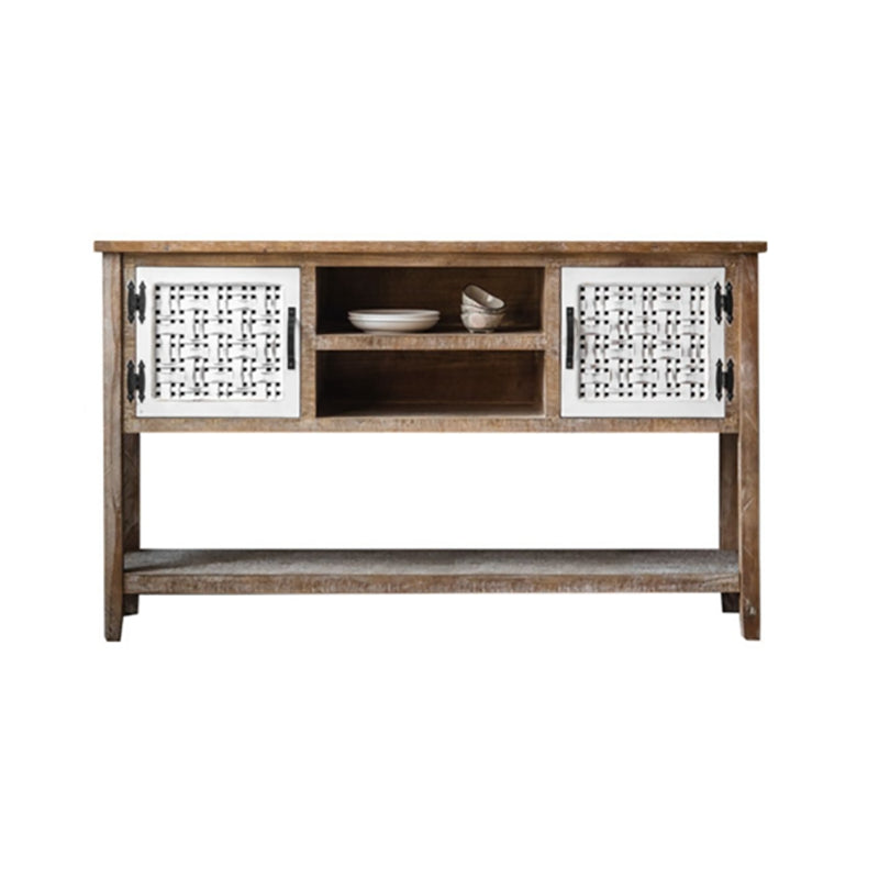 Industrial Rectangle Bar Pulls Accent Cabinet With Doors Cabinet 55"L x 14"W x 33"H Drawer Not Included Clearhalo 'Cabinets & Chests' 'cabinets_chests' 'furn' 'furn_cabinets_chests' 'Furniture' 'Living Room Furniture' 6461665
