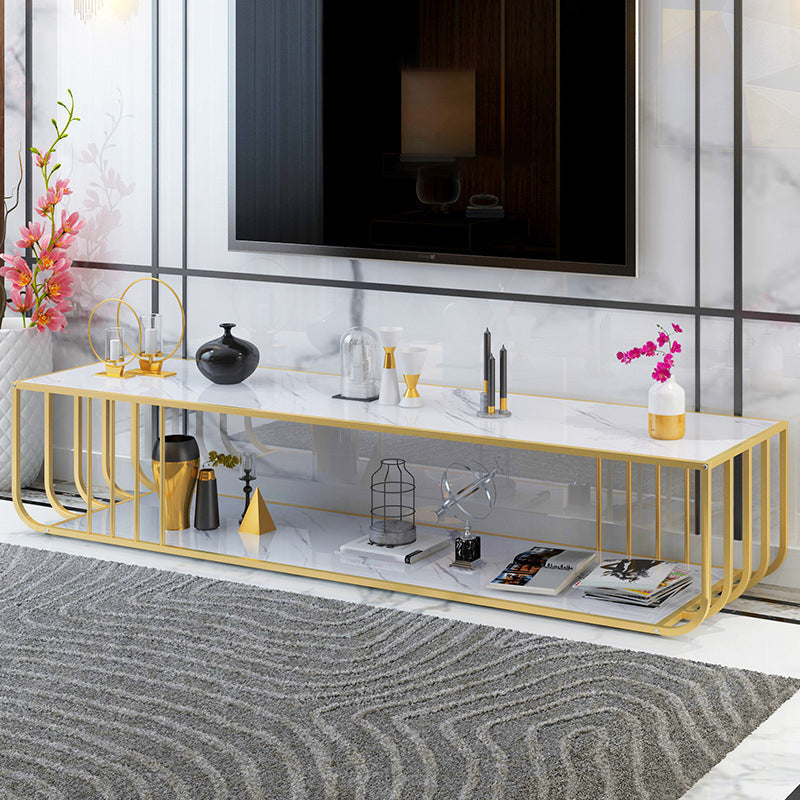 Zeitgenössische TV -Konsole Open Storage TV Standstand Konsole für Wohnzimmer
