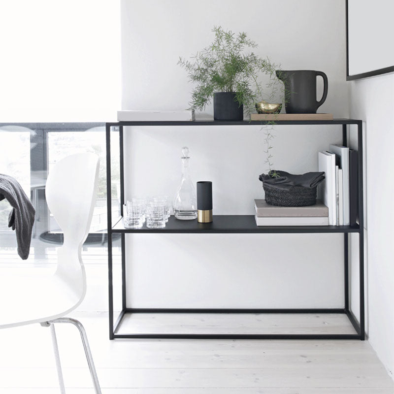 Tabla de consola moderna de hierro 9.84 "W Tabla de acento de marco W para Hall