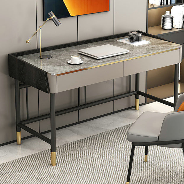 29.53 "H Consejo de la oficina rectangular contemporáneo Desk de la computadora de acabado antiguo