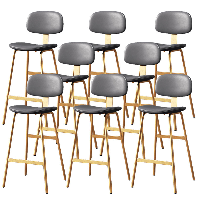 Taburete de barra de cuero taburete de respaldo de respaldo sin brazo para Bristol