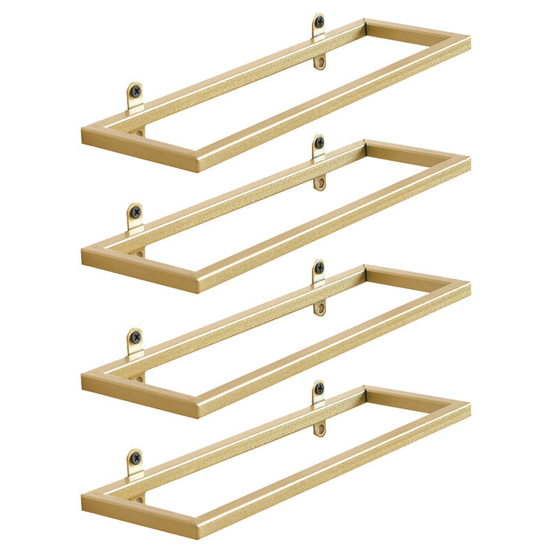 Wall Mounted Metal Contemporary Wine Bottle Holder for Kitchen Gold 4 Piece Set Clearhalo 'furn' 'furn_wine_racks' 'Furniture' 'Kitchen & Dining Furniture' 'Wine Racks' 'wine_racks' 6475335