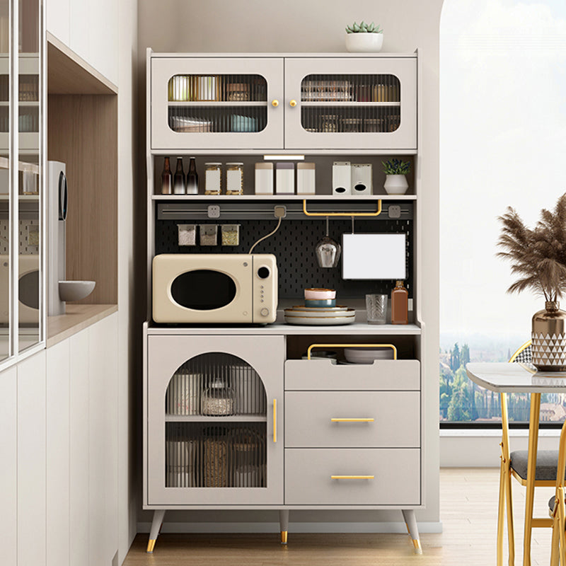 キャビネットと引き出し付きのグラムスタイルダイニングビュッフェストーンサイドボード