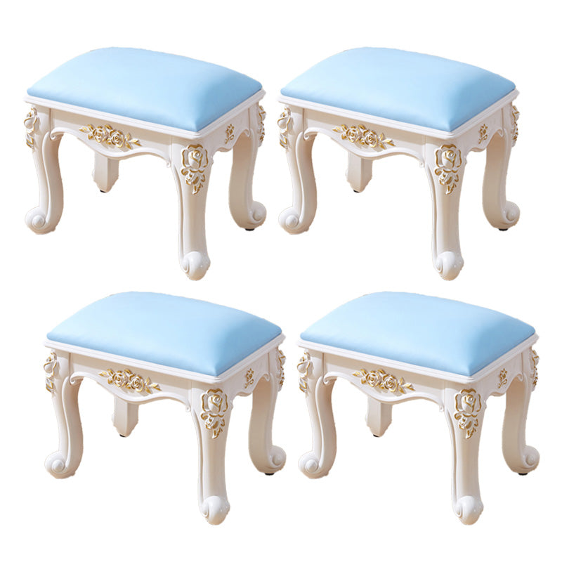 PU otomano de cuero puro color tallado de agua resistente al agua otomana estándar