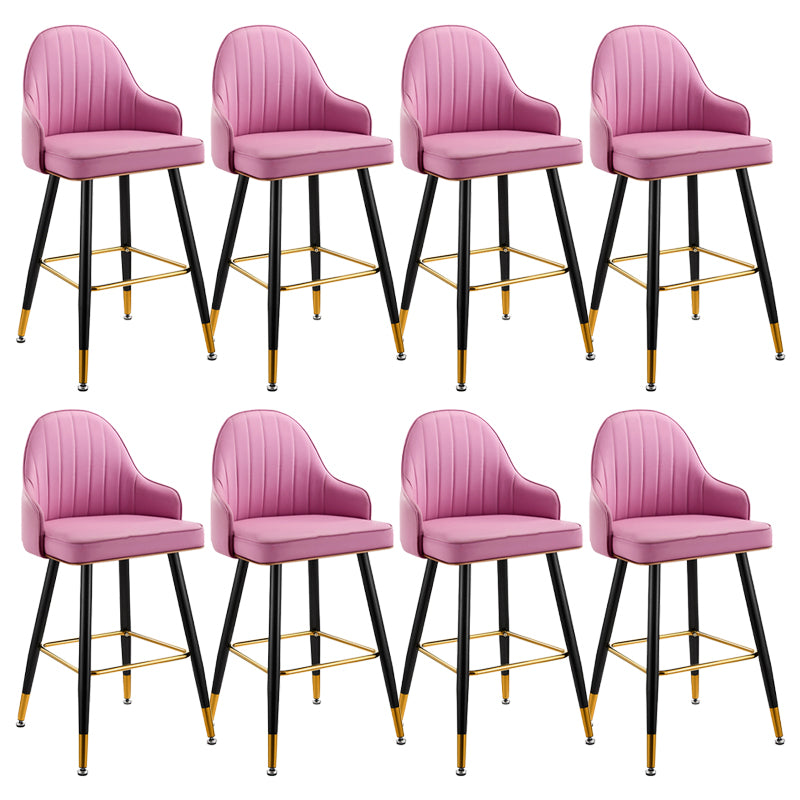 ブリストル用の布張りのバースツールグラマバックレストカウンタースツール