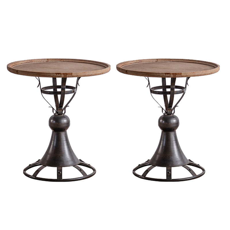 Tavolino in legno rotondo in legno rotondo francese tavolino.