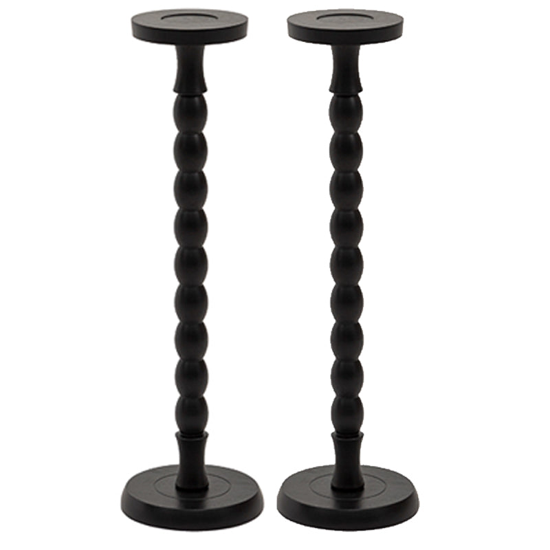 Traditional Wood End Table Sled Black/Brown Side End Snack Table Black 2 Round Clearhalo 'Coffee & Accent Tables' 'End & Side Tables' 'end_side_tables' 'furn' 'furn_end_side_tables' 'Furniture' 'Living Room Furniture' 6479445