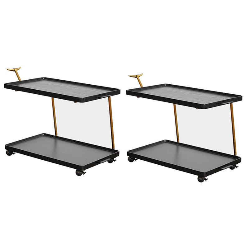 20.47" Tall Tray Top Side Accent Table Solid Wood End Slide Table Black 2 Clearhalo 'Coffee & Accent Tables' 'End & Side Tables' 'end_side_tables' 'furn' 'furn_end_side_tables' 'Furniture' 'Living Room Furniture' 6479472