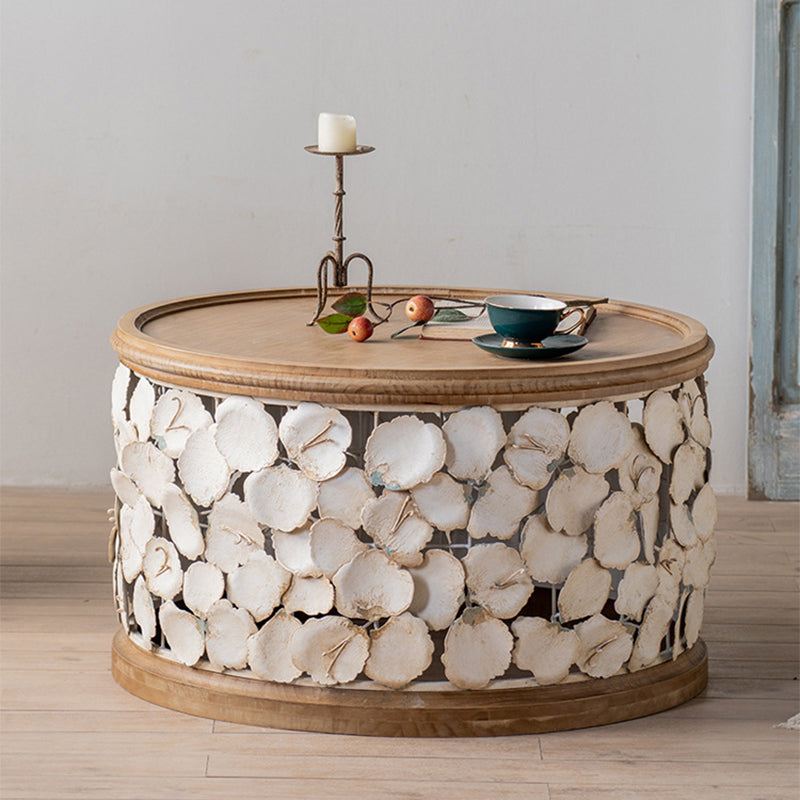 Tavolino in legno in legno massiccio di campagna francese tavolo da cocktail in difficoltà