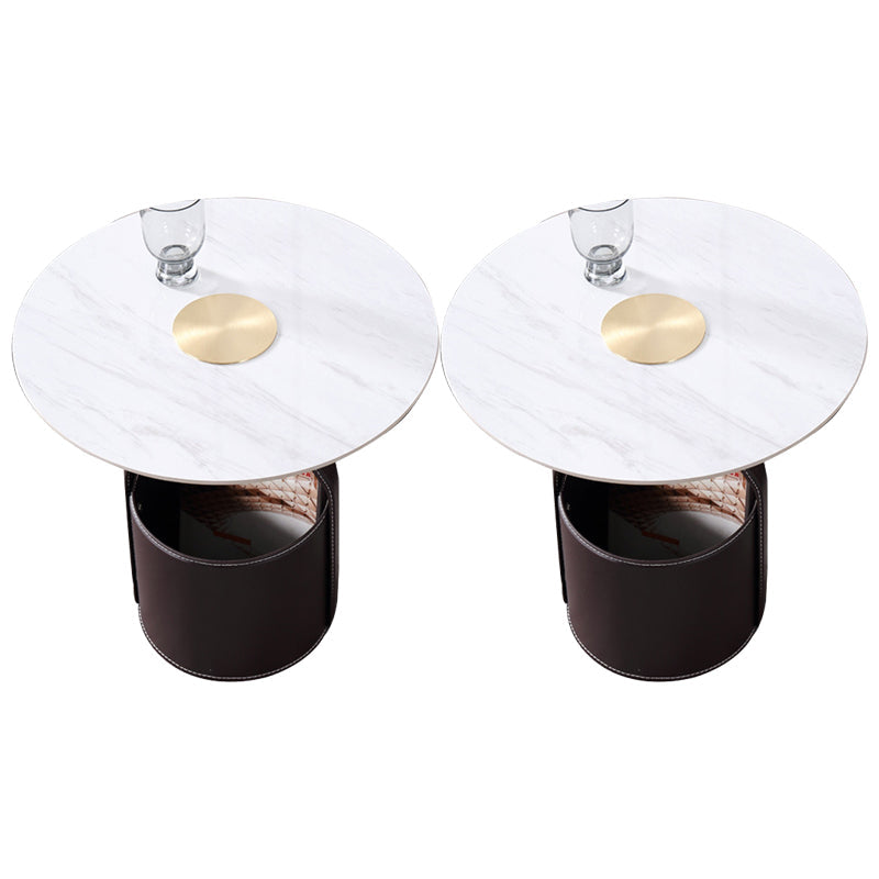 Piedistale in legno modernistico con tavolino del soggiorno rotondo